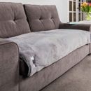 Pet Rebellion Comfy Grey Faux Fur Furniture Cover additional 7