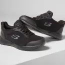 Skechers Women's Black Squad Sr Wide Slip Resistant Occupational Shoe additional 2