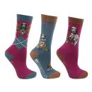 Hy Equestrian Thelwell Collection Pony Friends Socks (Pack of 3) additional 2