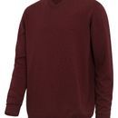 Hoggs of Fife Stirling II V Berry Red Neck Pullover additional 1