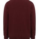 Hoggs of Fife Stirling II V Berry Red Neck Pullover additional 2
