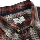 Hoggs of Fife Tiree Herrinbone Rust/Olive/Wine Check Shirt additional 5