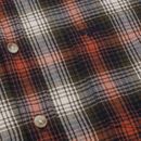 Hoggs of Fife Tiree Herrinbone Rust/Olive/Wine Check Shirt additional 4