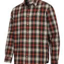 Hoggs of Fife Tiree Herrinbone Rust/Olive/Wine Check Shirt additional 1