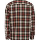 Hoggs of Fife Tiree Herrinbone Rust/Olive/Wine Check Shirt additional 3