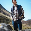 Hoggs of Fife Tiree Herrinbone Rust/Olive/Wine Check Shirt additional 2