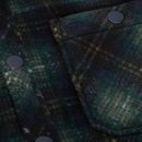 Hoggs of Fife Navy/Green/Gold Broxburn Fleece Shacket additional 5