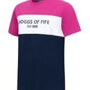 Hoggs of Fife Darcie Colour Block Berry/White/Navy T - Shirt additional 1