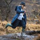 Hoggs of Fife Ladies Walker Navy Long Coat additional 3