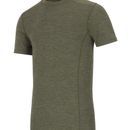 Hoggs of Fife 100% Merino Wool Green Crew Neck Short Sleeve Base Layer additional 1