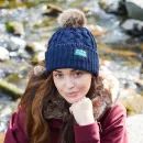 Ridgeline Nordic Fleck Navy Bobble Hat additional 4