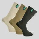 Ridgeline Cotton Light Olive/Multi Mid Length Work Socks (Pack of 3) additional 2