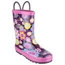 Cotswold Child's Flower Puddle Waterproof Pull On Wellington Boots additional 1