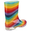Cotswold PVC Rainbow Stripe Junior Wellington Boots additional 2