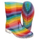 Cotswold PVC Rainbow Stripe Junior Wellington Boots additional 3