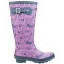 Cotswold Windsor Dog Print Wellington Boots additional 4