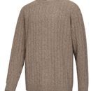 Hoggs of Fife Jedburgh II Oatmeal Marl Cable Pullover additional 1