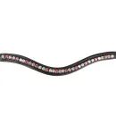 ProPresicce Signature Curved Diamante Browband by Hy Equestrian with Pink/Silver/Taupe Diamantes additional 1