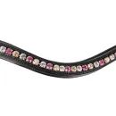 ProPresicce Signature Curved Diamante Browband by Hy Equestrian with Pink/Silver/Taupe Diamantes additional 2
