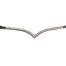 ProPresicce Signature V Diamante Browband by Hy Equestrian with Black/Silver Diamantes additional 5