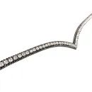 ProPresicce Signature V Diamante Browband by Hy Equestrian with Black/Silver Diamantes additional 6