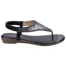 Kirsty Toe Post Sandal in Black additional 4