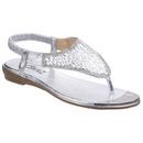 Kirsty Toe Post Sandal in Silver additional 1