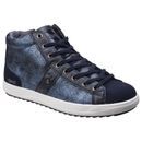 Steffy Metallic Sneaker Boot in Navy additional 1