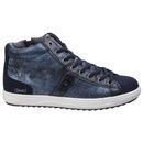 Steffy Metallic Sneaker Boot in Navy additional 4