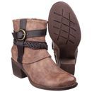 Vado Zip Up Ankle Boot in Tan additional 3