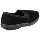 Fleet &amp; Foster John Twin Gusset Memory Foam Shoe in Black additional 2