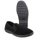 Fleet &amp; Foster John Twin Gusset Memory Foam Shoe in Black additional 3