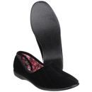 Audrey Ladies Slipper in Black additional 3