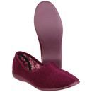 Audrey Ladies Slipper in Burgundy additional 3