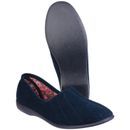 Audrey Ladies Slipper in Navy additional 3