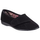 Audrey Velcro Womens Slipper in Black additional 1