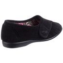 Audrey Velcro Womens Slipper in Black additional 2