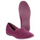 Audrey Velcro Womens Slipper in Heather additional 3