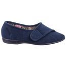 Audrey Velcro Womens Slipper in Navy additional 4