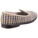 Everett Mens Check Slipper in Grey additional 2