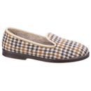 Everett Mens Check Slipper in Grey additional 4