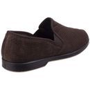 Mens Twin Gusset Slipper in Brown additional 2