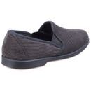 Mens Twin Gusset Slipper in Grey additional 2