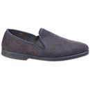 Mens Twin Gusset Slipper in Grey additional 4