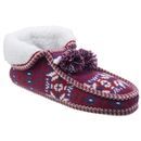 Lapland Knitted Slipper in Red additional 1