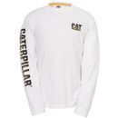 Caterpillar Custom Banner Long Sleeve T-Shirt - White additional 1