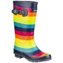 Cotswold Multicoloured Rainbow Junior Wellington Boots additional 1