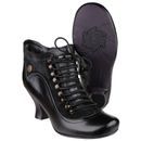 Hush Puppies Vivianna Lace Up Heeled Boot in Black additional 3