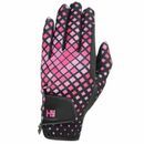 Hy5 Lightweight Printed Riding Gloves - Pink &amp; Cerise additional 1