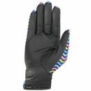 Hy5 Lightweight Printed Riding Gloves - Yellow, Teal &amp; Pink additional 2